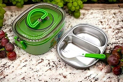 Dinosaur Lunch Box Thermal Stainless Steel 1000 ML Insulation Brunch Munch Box Tableware Set Portable Lunch Containers for Kid