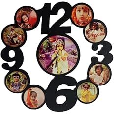 Sublimation Printed Wall Clock MDF Sublimation Photo Printed 9 Photo Print Sublimation Printed Wall Clock MDF Sublimation Photo Printed 9 Photo Print