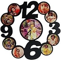 Sublimation Printed Wall Clock MDF Sublimation Photo Printed 9 Photo Print