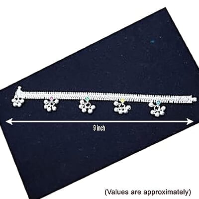 Sterling Silver Traditional Anklets/Ghungroos Payal
