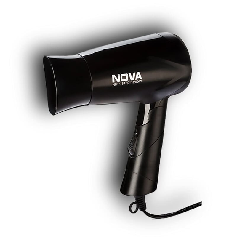 Nova NHP 8100 Silky Shine 1200 Watts Hot and Cold Foldable Hair Dryer