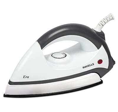 Havells Plastic Era 1000-Watt Dry Iron (Grey/White), 1100 Watts Havells Plastic Era 1000-Watt Dry Iron (Grey/White), 1100 Watts