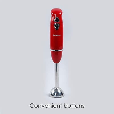 Wonderchef Crimson Edge 400 W Electric Hand Blender 2 Speed Selection Wonderchef Crimson Edge 400 W Electric Hand Blender 2 Speed Selection
