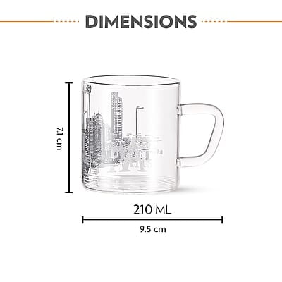 Borosil Vision Roma Tea n Coffee Classic Mug Set of 6 Pcs 210 ml | Borosillicate Glass, Microwave Safe, Scratch Resistance, Lightweight | for Chai, Green Tea, Milk Borosil Vision Roma Tea n Coffee Classic Mug Set of 6 Pcs 210 ml | Borosillicate Glass, Microwave Safe, Scratch Resistance, Lightweight | for Chai, Green Tea, Milk