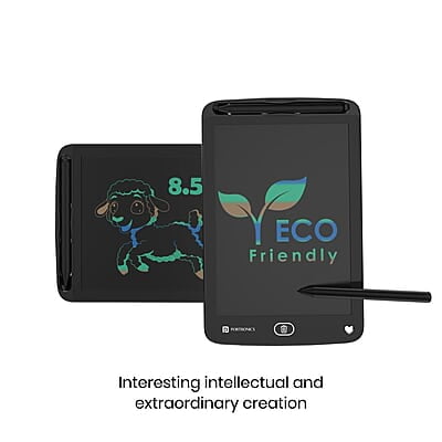 Portronics Ruffpad 8.5M Multicolor LCD Writing Pad with Screen 21.5cm (8.5-inch) for Drawing, Playing, Handwriting Gifts for Kids & Adults, India's