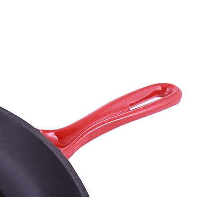 Wonderchef Ferro Cast-Iron 29.5 cm Grill Pan, 2.6L, 4.5 mm, Majolica Red Wonderchef Ferro Cast-Iron 29.5 cm Grill Pan, 2.6L, 4.5 mm, Majolica Red