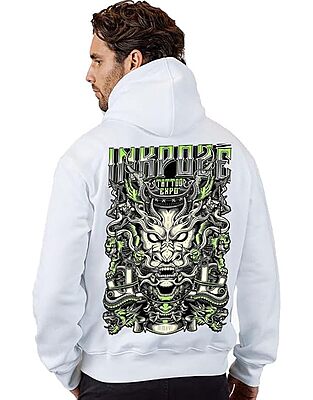 Sublimation Printed Hoodies White Colour VLAM Tatoo Design Graphic Art Cotton Unisex Hoodie | Trendy Back Print Anime Hoodie and Sweatshirt Sublimation Printed Hoodies White Colour VLAM Tatoo Design Graphic Art Cotton Unisex Hoodie | Trendy Back Print Anime Hoodie and Sweatshirt