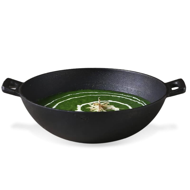 Wonderchef Forza Pre-Seasoned Cast-Iron Kadhai 3.35L, 3.8mm Wonderchef Forza Pre-Seasoned Cast-Iron Kadhai 3.35L, 3.8mm