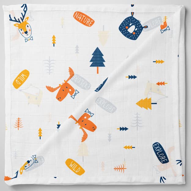 1st Step Muslin Swaddle 100cm*120cm-Pack of 1