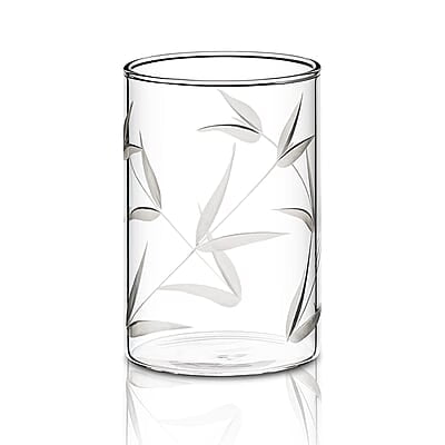 Borosil 350 ml Set of 6 pcs Bouquet Vision Transparent Drinking Glass | Borosilicate Glass Tumblers for Water, Cold Drinks, Juice| Flame Proof, Microwave & Dishwasher Safe | for Daily use & Gifting