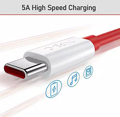 Digitek WARP / Dash Charge Type C Data Cable 1 Meter Color White (DC 1M C OP)
