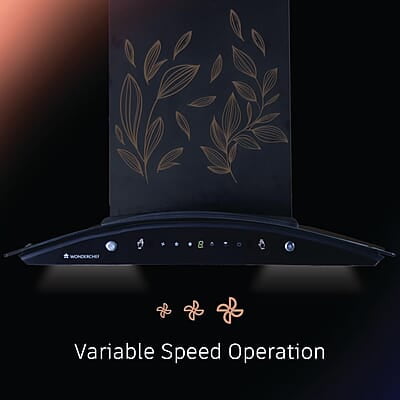 Wonderchef Ruby Curve Flora 60 cm Auto Clean Wall Mounted Chimney (Black 1200 CMH) Wonderchef Ruby Curve Flora 60 cm Auto Clean Wall Mounted Chimney (Black 1200 CMH)