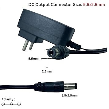 Champion 5V 1Amp Power Adapter Pin Size (5.5mm*2.5mm) For Electronic Instruments (Black) Champion 5V 1Amp Power Adapter Pin Size (5.5mm*2.5mm) For Electronic Instruments (Black)