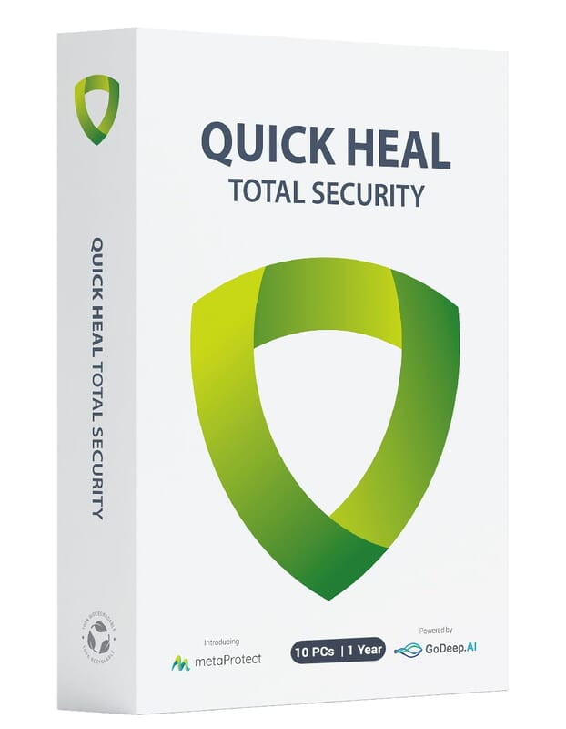 Quickheal® Total Security Win (DT) (10pc) (1yr) CD Quickheal® Total Security Win (DT) (10pc) (1yr) CD