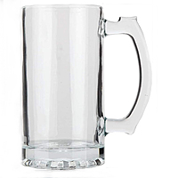 Sublimation Printed Clear Beer Mug With  Tera yaar Hoon Mein Beer Mug