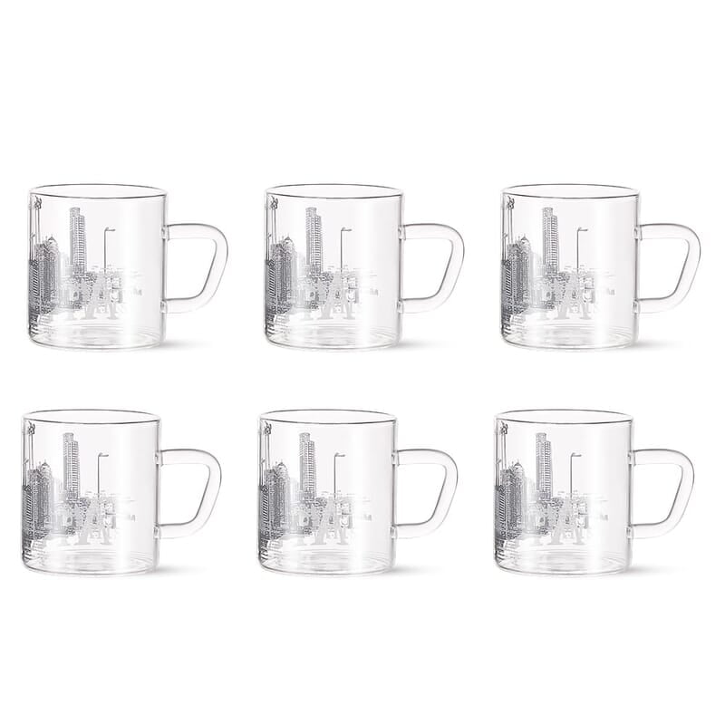 Borosil Vision Roma Tea n Coffee Classic Mug Set of 6 Pcs 210 ml | Borosillicate Glass, Microwave Safe, Scratch Resistance, Lightweight | for Chai, Green Tea, Milk Borosil Vision Roma Tea n Coffee Classic Mug Set of 6 Pcs 210 ml | Borosillicate Glass, Microwave Safe, Scratch Resistance, Lightweight | for Chai, Green Tea, Milk