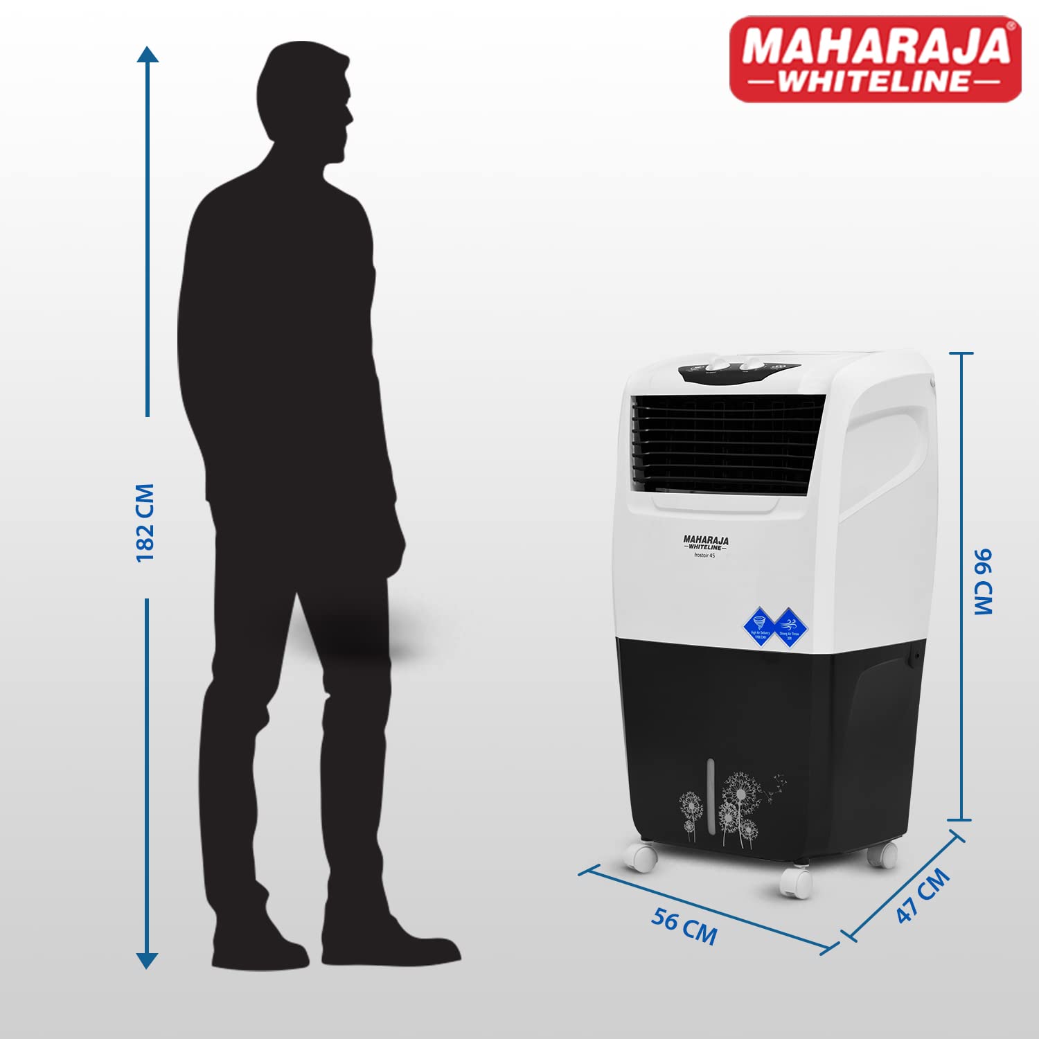 Maharaja White line Frost air 45 Air Cooler, 42 Liter,