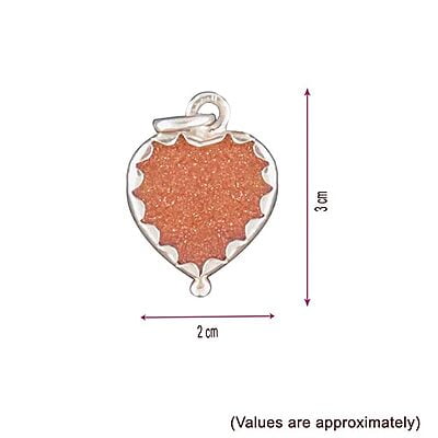 Rajavarthi Stone Sterling Silver Pendant/Dollar