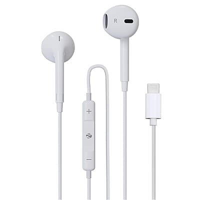 ZEBRONICS Buds 30C Type- C in Ear Earphone with in-line MIC, Rich 14.2mm Driver, Volume Control, 1.2m Cable, Call Function
