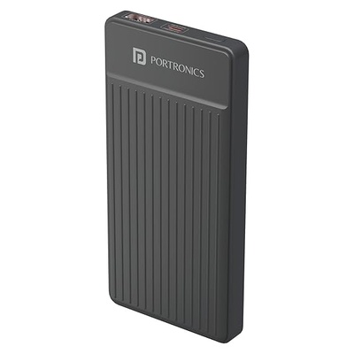 Portronics Luxcell B 10K 10000 mAh 22.5W Fast Charging Power Bank, Ultra Slim Power Bank with Mach USB-A Output, Type C PD Output, Type C Input, Wake Up Button Portronics Luxcell B 10K 10000 mAh 22.5W Fast Charging Power Bank, Ultra Slim Power Bank with Mach USB-A Output, Type C PD Output, Type C Input, Wake Up Button