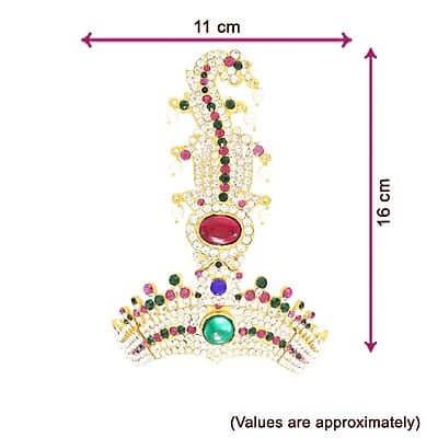 Multicolour Stone Crown For God/Amman