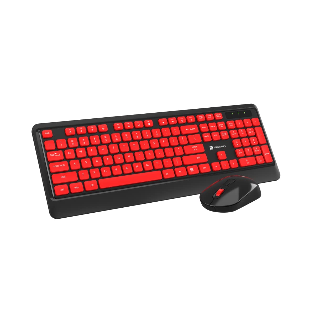 Portronics Key5 Combo Wireless Keyboard and Mouse Set, with 2.4 GHz USB Receiver, Silent Keystrokes, 1200 DPI Optical Tracking, Full-Sized Keyboard, Multimedia Keys for PC, Laptop & USB Portronics Key5 Combo Wireless Keyboard and Mouse Set, with 2.4 GHz USB Receiver, Silent Keystrokes, 1200 DPI Optical Tracking, Full-Sized Keyboard, Multimedia Keys for PC, Laptop & USB