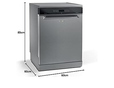 Whirlpool 14 Place Settings PowerClean Pro Technology Dishwasher (WFO 3O33 PL N X IN, Inox, 30% extra space, 11 wash Programs, Clean and Dry