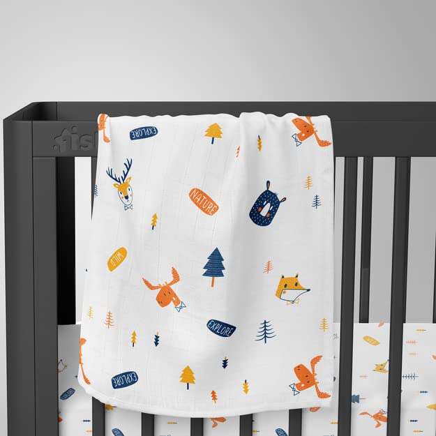 1st Step Muslin Swaddle 100cm*120cm-Pack of 1