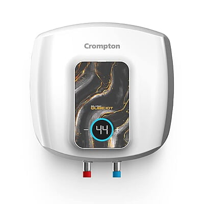 Crompton Solarium Qube IOT 15L Smart Storage Water Heater (Geyser) with Alexa Enabled Control (White),Free installation & connection pipes.