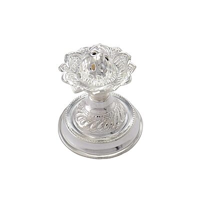 Silver Lotus Agarbatti Stand 18g Silver Lotus Agarbatti Stand 18g