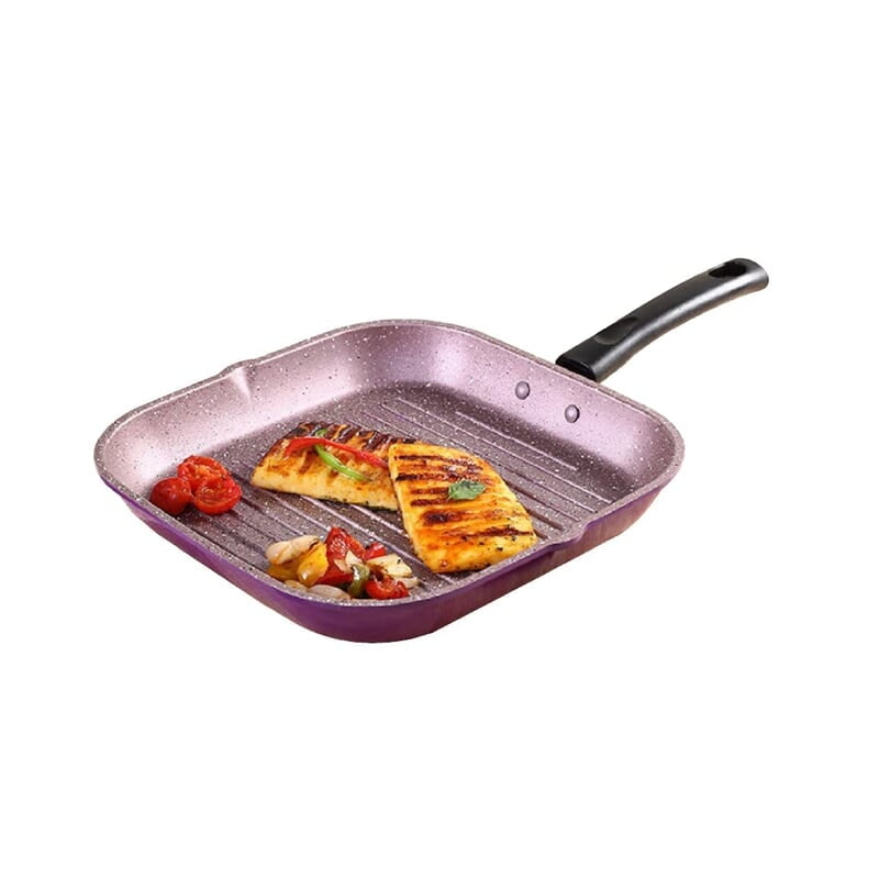 Wonderchef Valencia Non-Stick Grill Pan Cool Touch Bakelite Handle Size 24 cm 1.5 litres Wonderchef Valencia Non-Stick Grill Pan Cool Touch Bakelite Handle Size 24 cm 1.5 litres
