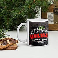 Coffee Tea Mug Ceramic 350 ml | Christmas Theme Name Design