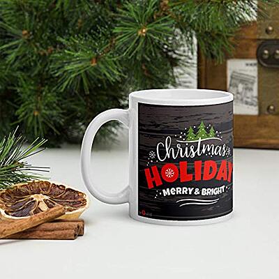 Coffee Tea Mug Ceramic 350 ml | Christmas Theme Name Design Coffee Tea Mug Ceramic 350 ml | Christmas Theme Name Design