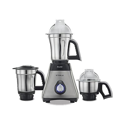 Preethi Steele 110 V, MG-206, 550 Watt, 3 Jars, Turbovent Technology, 2 years product warranty
