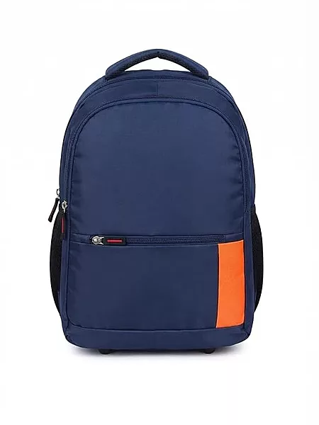 Navy Blue Laptop Backpack with Ergonomic Padding, Waterproof