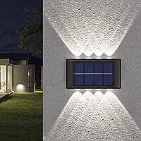 Jaguar 8 lence solar up down wall light Outdoor Solar Waterproof for Fence