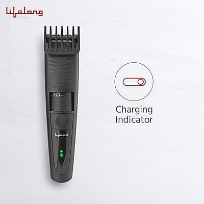 Lifelong Beard Trimmer for Men Quick Charge (2 Hours) | Runtime: 60 Mins 20 Length Settings