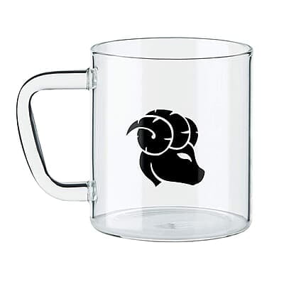 Borosil - Classic Aries Mug, 305 ml, Transparent