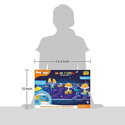 Imagimake Mapology Solar System Puzzle - Learning Aid And Educational Toy - For Kids Age 4 And Above Imagimake Mapology Solar System Puzzle - Learning Aid And Educational Toy - For Kids Age 4 And Above