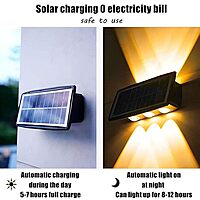 warm white 333 Venus 6 lence wall up down solar light lence model way.