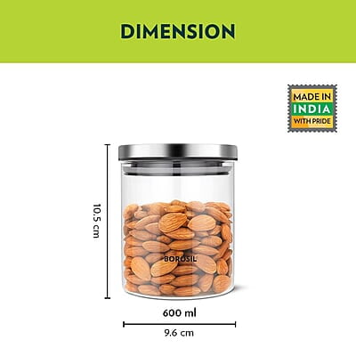 BOROSIL SET OF 3 CLASSIC JARS