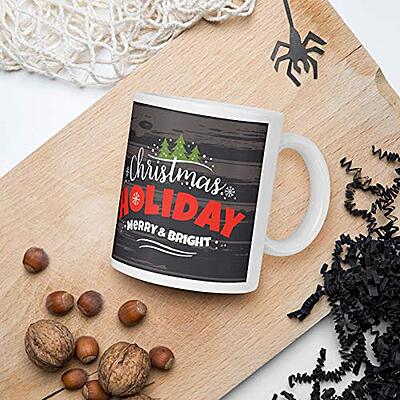 Coffee Tea Mug Ceramic 350 ml | Christmas Theme Name Design Coffee Tea Mug Ceramic 350 ml | Christmas Theme Name Design