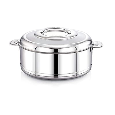 TWIN BIRDS Helio Stainless Steel Casserole for Roti | Steel Tiffin Box | Insulated Casserole 1000ml | Hotpot Roti Box with Steel Lid | Stainless Steel Serving Dish