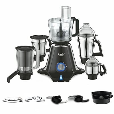 Preethi Zodiac Mg-218 Mixer Grinder for Kitchen, 5 Jars 750 Watt Mixie
