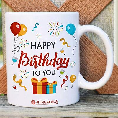 Happy Birthday to You Printed Ceramic Coffee Mug White - 11 Oz Happy Birthday to You Printed Ceramic Coffee Mug White - 11 Oz