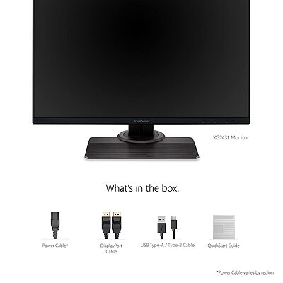 ViewSonic 24" Gaming Monitor,240Hz, 0.5ms MPRT, XG2431 ViewSonic 24" Gaming Monitor,240Hz, 0.5ms MPRT, XG2431