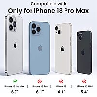 GRIPP Amaze Back Case Compatible iPhone 13 Pro Max 6.7 inch Scratch Resistance PC Shield with Tough Bumper Drop Tested Total Protection Back Cover - (Black) GRIPP Amaze Back Case Compatible iPhone 13 Pro Max 6.7 inch Scratch Resistance PC Shield with Tough Bumper Drop Tested Total Protection Back Cover - (Black)