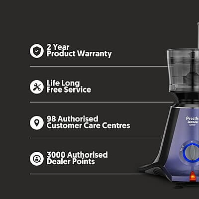 Preethi Zodiac Glitter MG 264, 750 Watt Mixer Grinder, 5 Jars