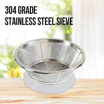 Havells Vitonica 500W Juicer Mixer Grinder with 3 Stainless Steel Jar, Large Size Pulp Container