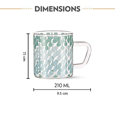 Borosil Vision Vista Tea n Coffee Classic Mug Set of 6 Pcs 210 ml | Borosillicate Glass, Microwave Safe, Scratch Resistance, Lightweight | for Chai, Green Tea, Milk Borosil Vision Vista Tea n Coffee Classic Mug Set of 6 Pcs 210 ml | Borosillicate Glass, Microwave Safe, Scratch Resistance, Lightweight | for Chai, Green Tea, Milk